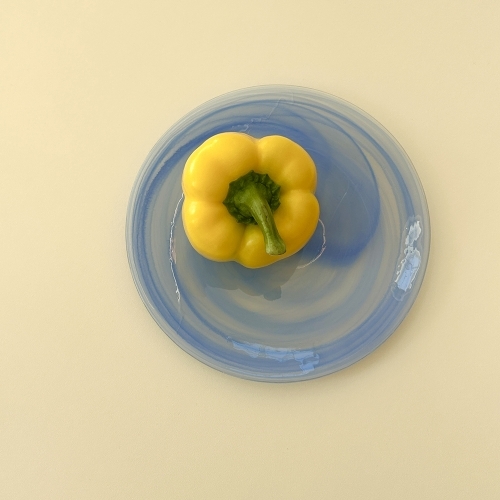 접시 16cm 스카이블루
