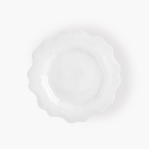 플라워접시 21cm 화이트