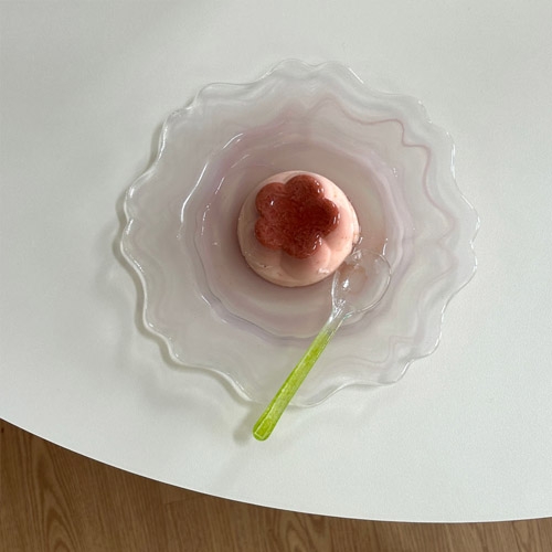 플라워접시 21cm 핑크