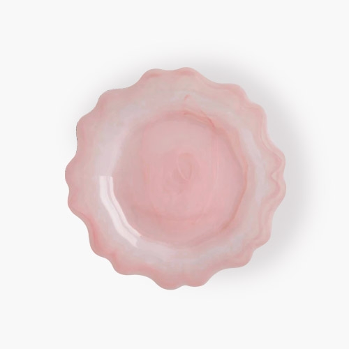 플라워접시 21cm 핑크