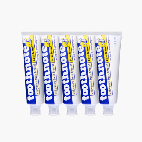 수분테라피 치약 바질레몬향 100g 5개