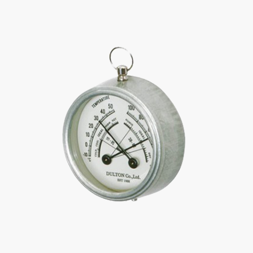 빈티지 철제 아날로그 자석 온습도계 (2type)