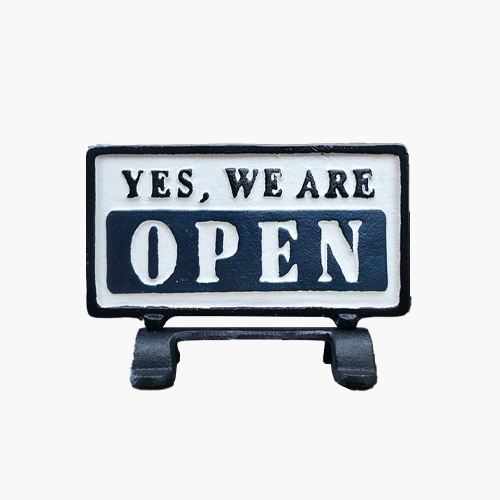 빈티지 철제 오픈 클로즈 영업중 간판 팻말