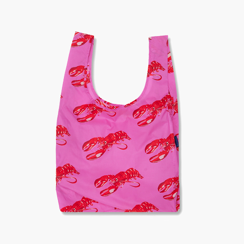 Baggu Portable Shopping Bag Pink Lobster