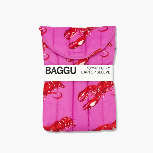 Baggu Laptop Sleeve 13 inch Pink Lobster