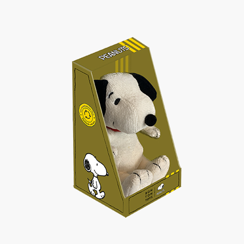 Snoopy Mini Corduroy Cream in giftbox - 17 cm