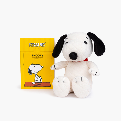 Snoopy Quilted Jersey Cream in giftbox - 17 cm