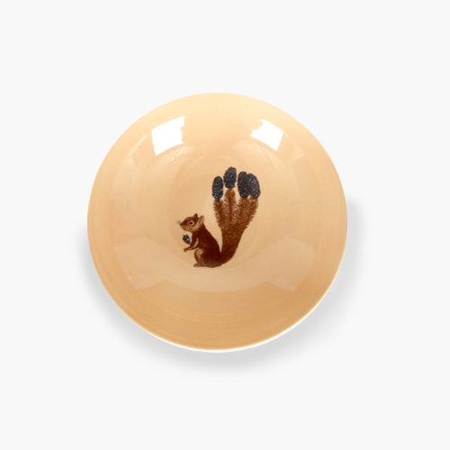 푸딘헤드 라운드 딥플레이트/ 15cm 다람쥐