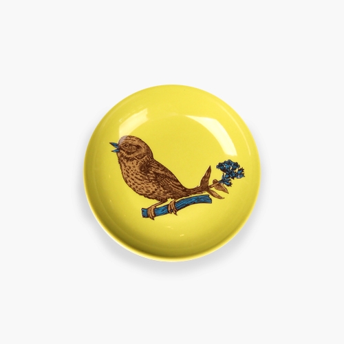 푸딘헤드 라운드 플레이트/ 10cm 참새