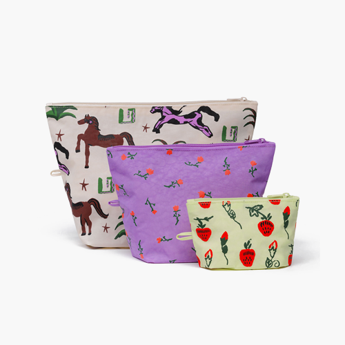 Baggu Go Pouch Set (Painted Prairie)