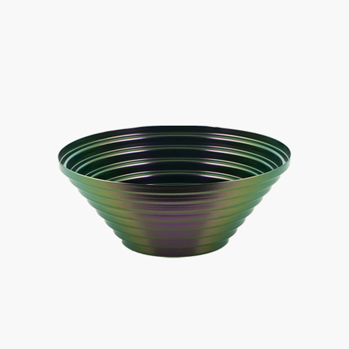 Maya Round Basket 20cm Greenpurple