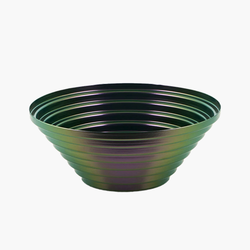 Maya Round Basket 25cm Greenpurple