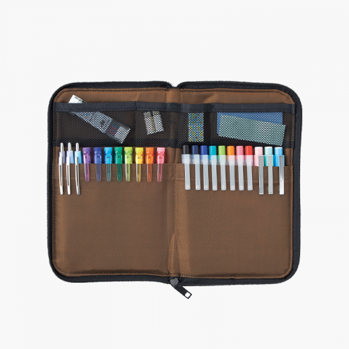 필통 파우치 펜케이스 플랫 와이드