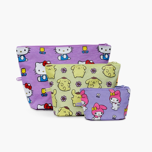Baggu Go Pouch Set Hello Kitty Florals