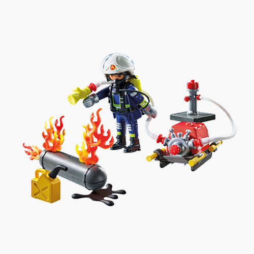 플레이모빌 소방관과 물펌프(71826)