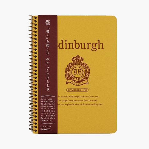 [쿄쿠토] 고급 만년필 필사 스프링 노트 에든버러 B6