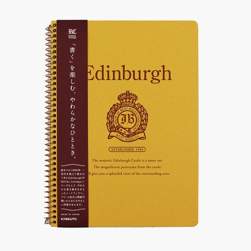 [쿄쿠토] 고급 만년필 필사 스프링 노트 에든버러 A5