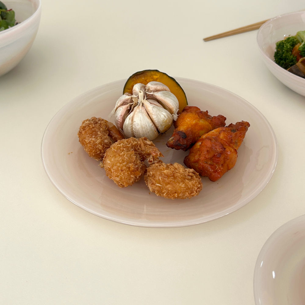 접시 21cm 피치블러쉬