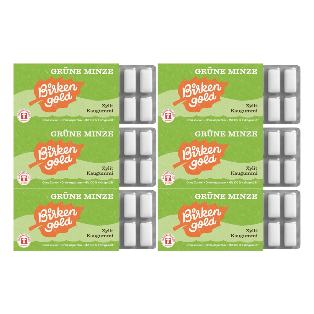 브리켄골드 자일리톨 스피어민트껌 17gX6개묶음