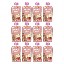 모글리 퓨레파우치 딸기&사과&바나나 100gX12개묶음