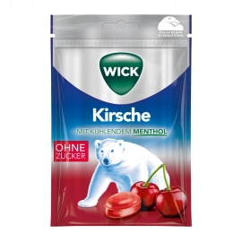 빅스 Wick 체리&유칼립투스 무설탕 목캔디 72g