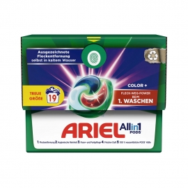 아리엘 올인원 컬러 캡슐 세탁세제 19개입 387.6g