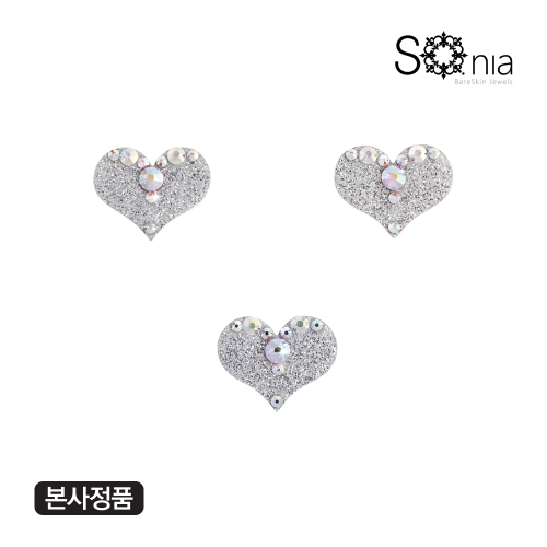 소니아 러브 Love B SILVER C CRYSTAL 스와로브스키 보석타투