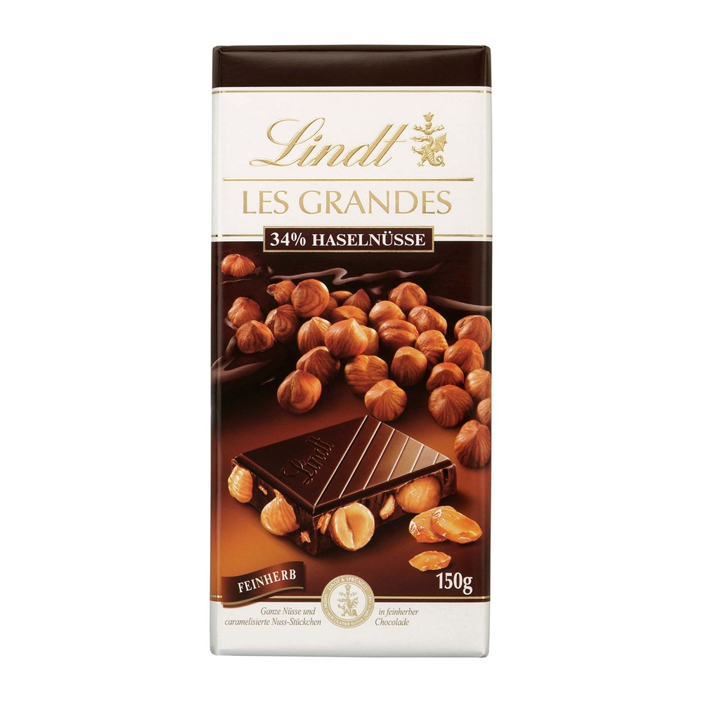 린트 통헤이즐넛&캐러멜 다크 초콜릿 150g