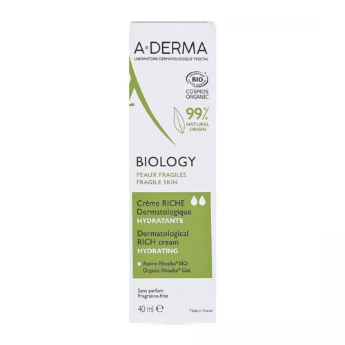 A-DERMA 에이더마 바이올로지 모이스처라이징 더마톨로지컬 리치크림 40ml