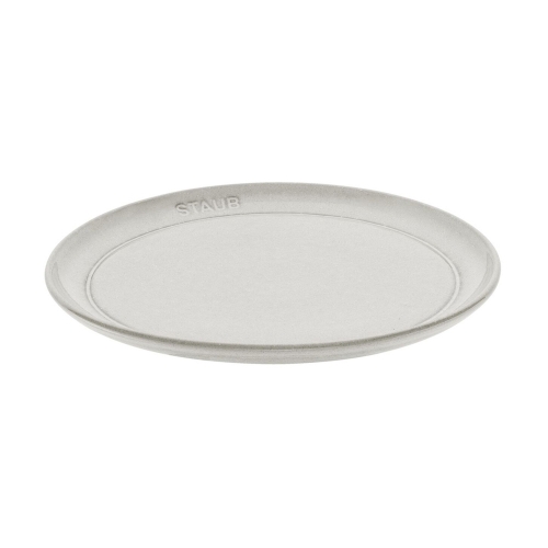 스타우브 DINING LINE 세라믹 접시 플랫 22cm (화이트 트러플)