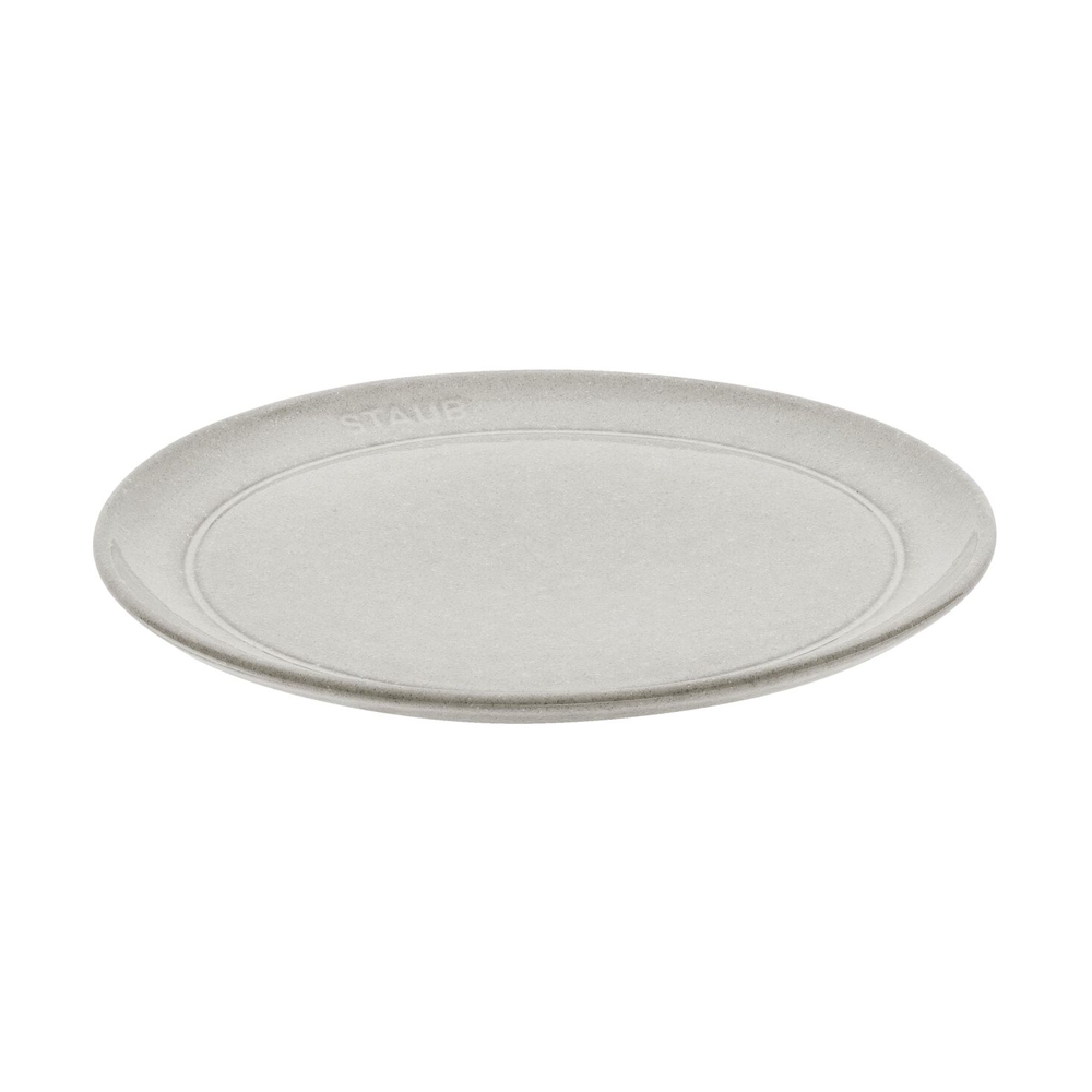스타우브 DINING LINE 세라믹 접시 플랫 20cm (화이트 트러플)