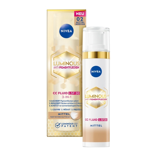니베아 루미너스 630 틴티드 플루이드 미디엄 SPF30 CC크림 40ml