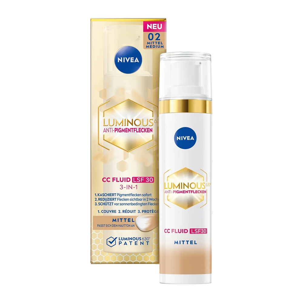 니베아 루미너스 630 틴티드 플루이드 미디엄 SPF30 CC크림 40ml