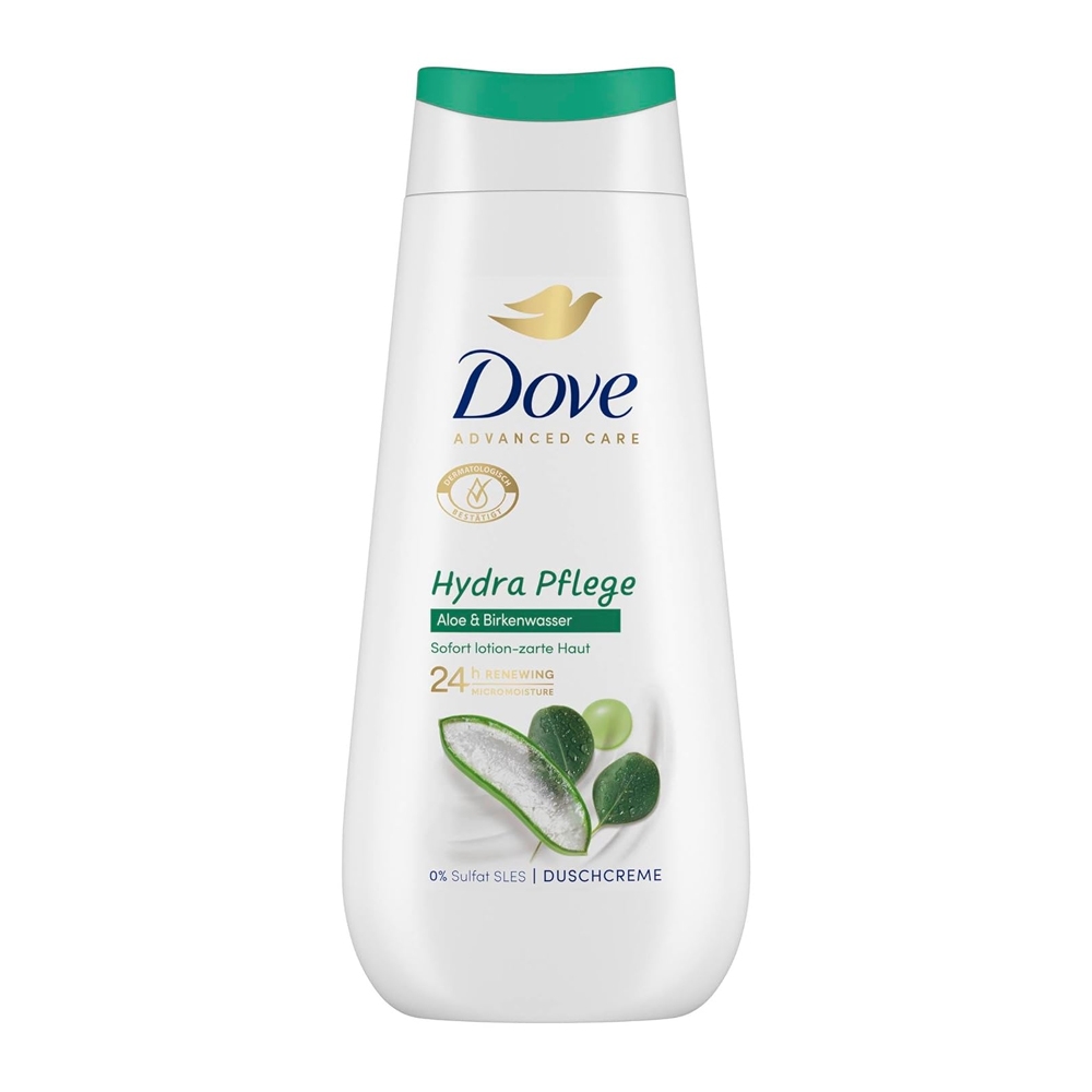 도브 Dove 알로에&자작나무워터 하이드라 샤워 크림 225ml
