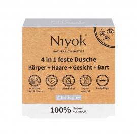 니요크&nbsp;4in1 고체 전신(+Bart) 클렌저 애슬레틱 그레이 80g