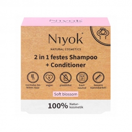 니요크&nbsp;2in1 고체 샴푸&컨디셔너 소프트 블로썸 80g