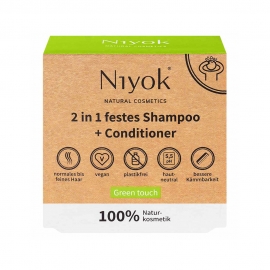 니요크&nbsp;2in1 고체 샴푸&컨디셔너 그린터치 80g