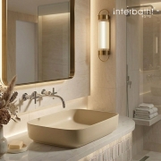 인터바스 무광칼라 탑볼세면기 L-TBC1008 카운터 세면대 직사각 세면볼 4종