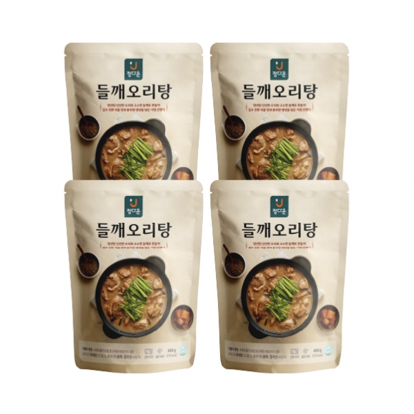 원기 충전 보양식 국내산 오리탕 세트 (들깨오리탕)