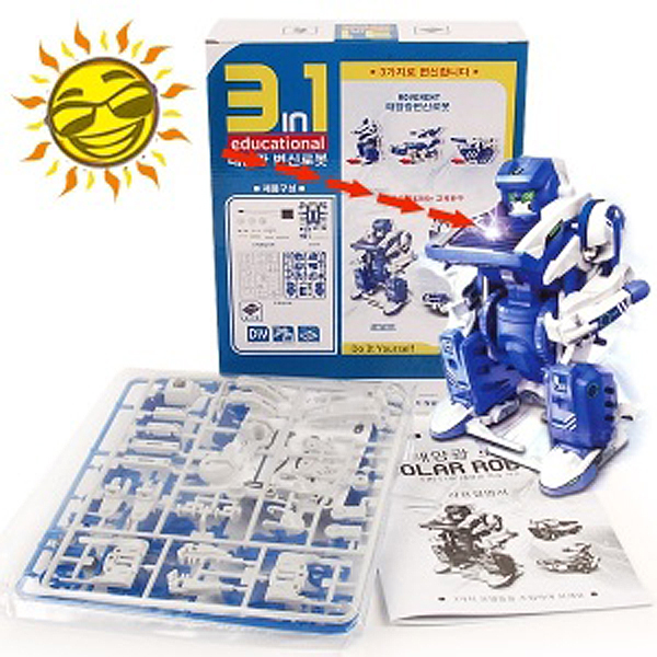태양광 변신로봇(1p) 변신 합체 로봇 태양광장난감