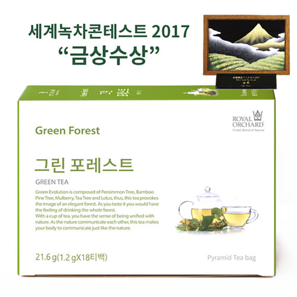[로얄오차드]그린 포레스트 18사체 녹차 프리미엄티