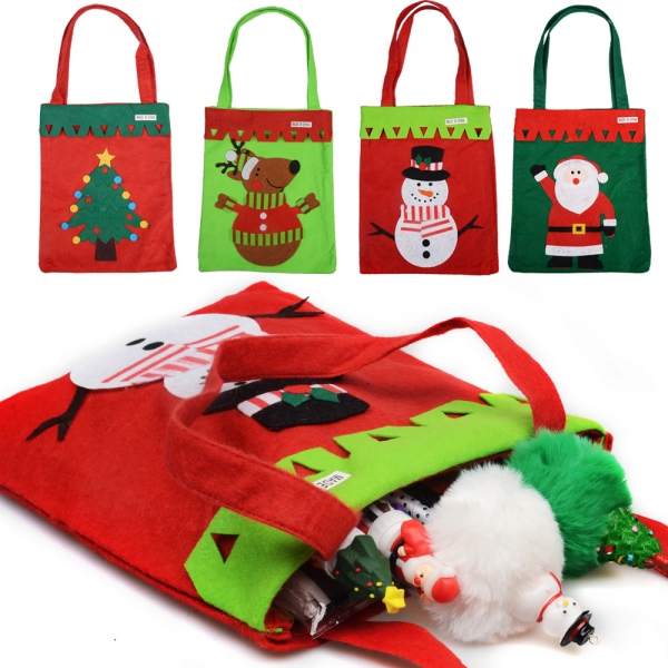 크리스마스부직포쇼핑백(1p) 산타주머니 가방