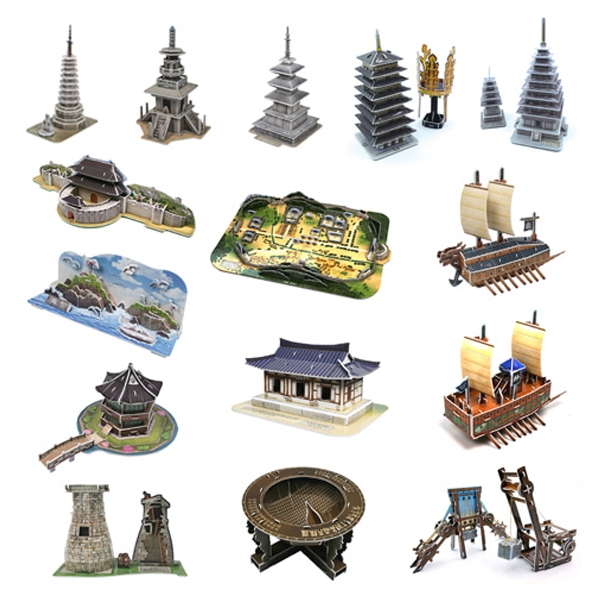 입체퍼즐 우리나라 문화유산 시리즈 3D 종이퍼즐 종합 15종