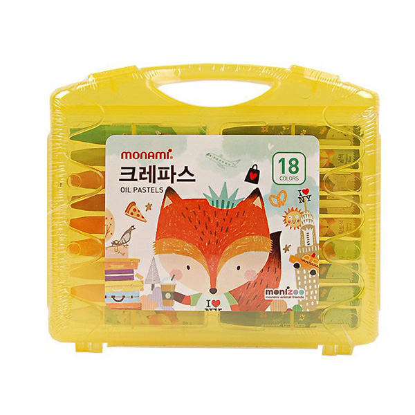 18색 크레파스 (모나미) 학용품 미술준비물 신학기