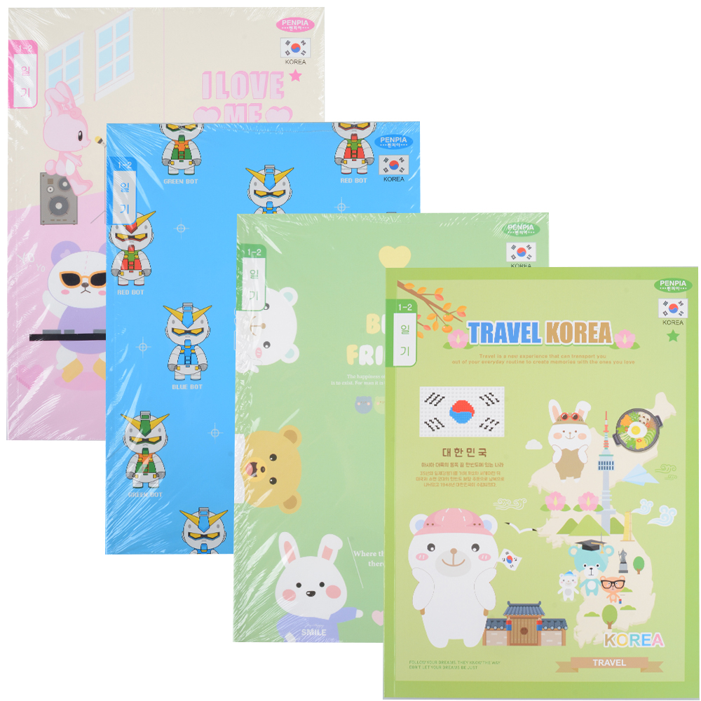 800초등일기장(1-2학년용) (10매) 초등노트 일기장 학용품