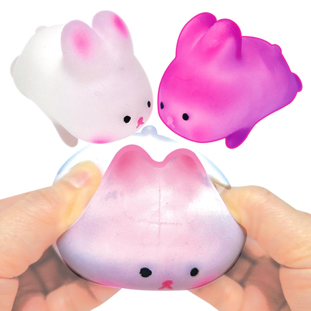 밝은빛에 반응 변색 토끼 주물럭 말랑이 촉감놀이
