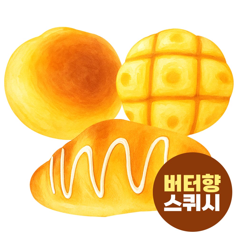 말랑 베이커리 말랑이 스퀴시 주물럭(1P) 촉감놀이