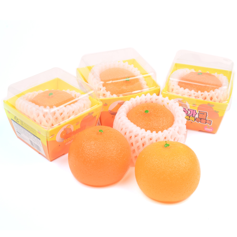 귤모양 쫀득쫀득 주물럭 (1P) 귤말랑이 미니어처 완구