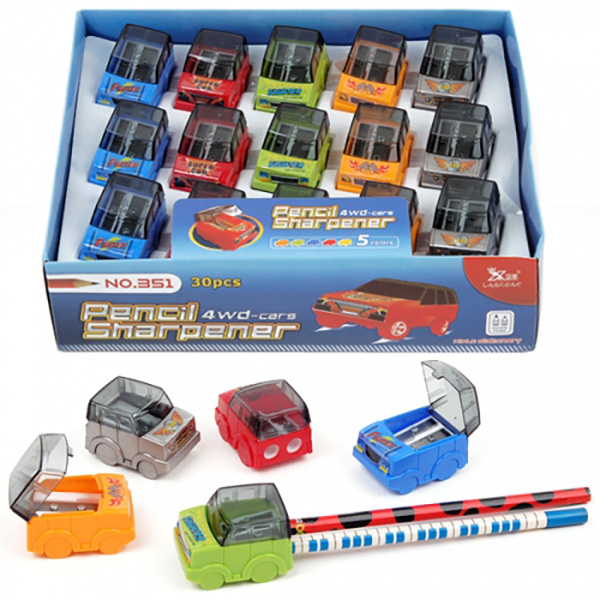 미니자동차연필깎이(소)(1p) 캐릭터연필깎이 신학기 학용품 문구