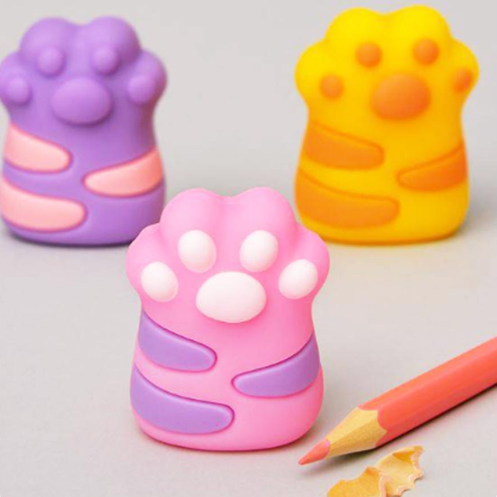 고양이 발바닥 미니 연필깎이(1P) 미니학용품 휴대용연필깎이